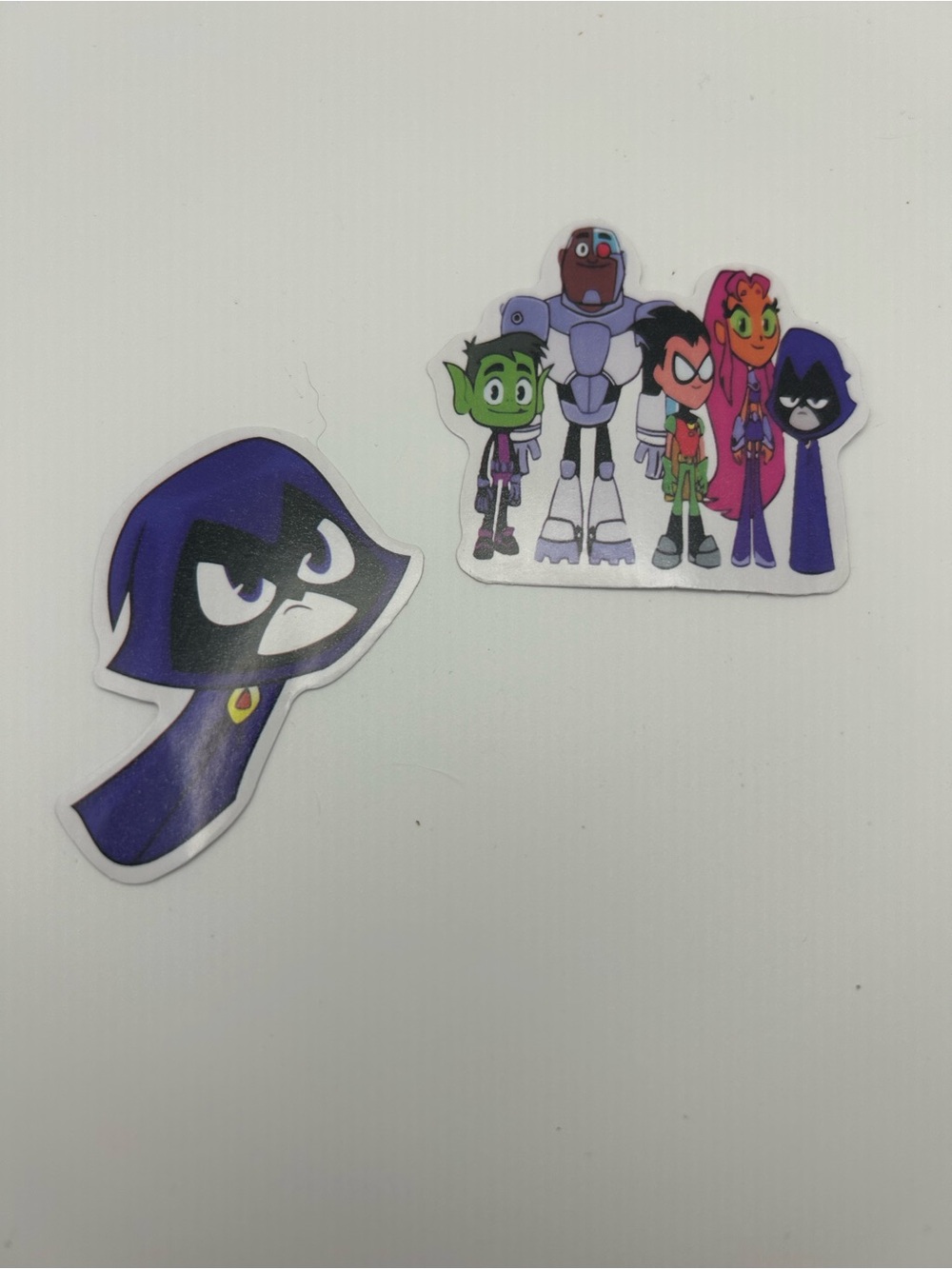 Teen Titans Go! Raven & Team Sticker Set - Purple, Green, Red